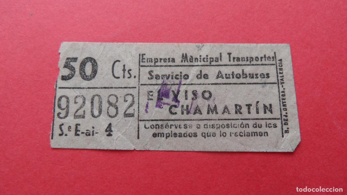 Collectionnisme Billets de transport: REF: TRMAD_EMT_AUTO E.M.T. EMPRESA MUNICIPAL DE TRANSPORTE AUTOBUSES MADRID LEEINTER