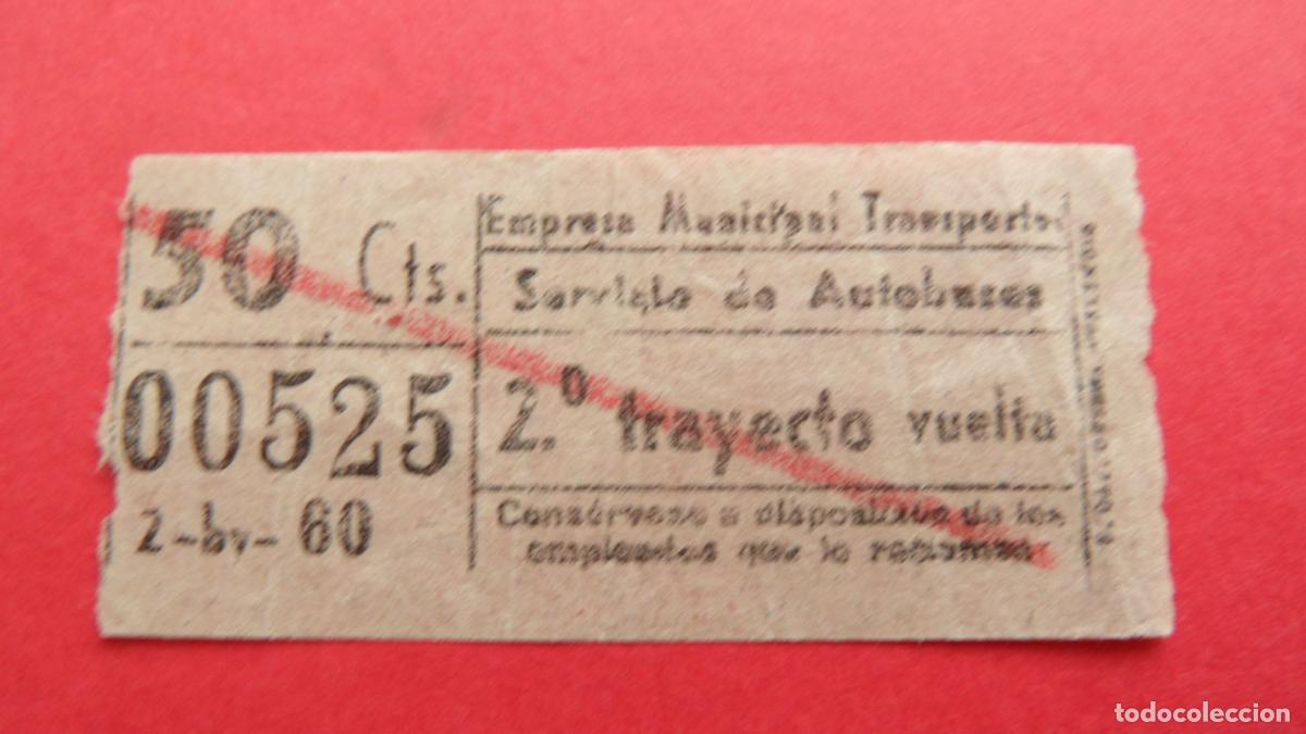 Coleccionismo Billetes de transporte: REF: TRMAD_EMT_AUTO E.M.T. EMPRESA MUNICIPAL DE TRANSPORTE AUTOBUSES MADRID LEEINTER