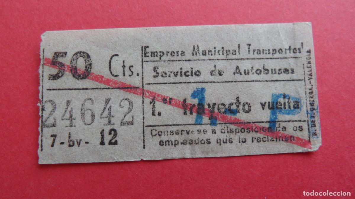 Coleccionismo Billetes de transporte: REF: TRMAD_EMT_AUTO E.M.T. EMPRESA MUNICIPAL DE TRANSPORTE AUTOBUSES MADRID 24642 CAPICUA LEEINTER
