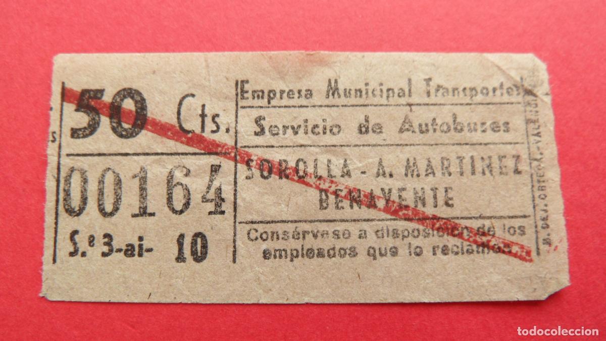 Coleccionismo Billetes de transporte: REF: TRMAD_EMT_AUTO E.M.T. EMPRESA MUNICIPAL DE TRANSPORTE AUTOBUSES MADRID LEEINTER
