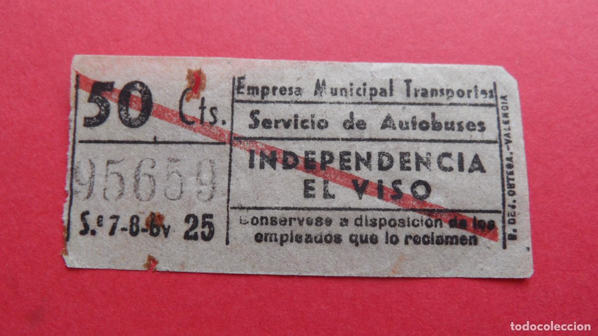 Coleccionismo Billetes de transporte: REF: TRMAD_EMT_AUTO E.M.T. EMPRESA MUNICIPAL DE TRANSPORTE AUTOBUSES MADRID 95659 CAPICUA LEEINTER