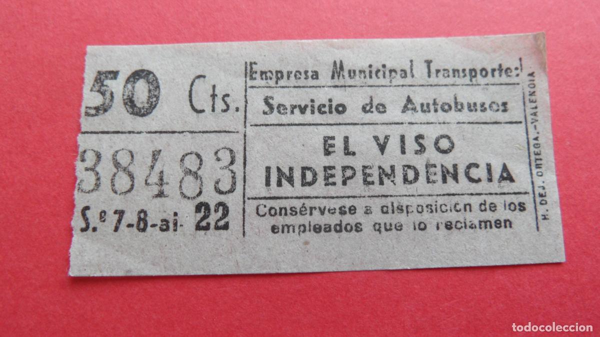 Coleccionismo Billetes de transporte: REF: TRMAD_EMT_AUTO E.M.T. EMPRESA MUNICIPAL DE TRANSPORTE AUTOBUSES MADRID 38483 CAPICUA LEEINTER