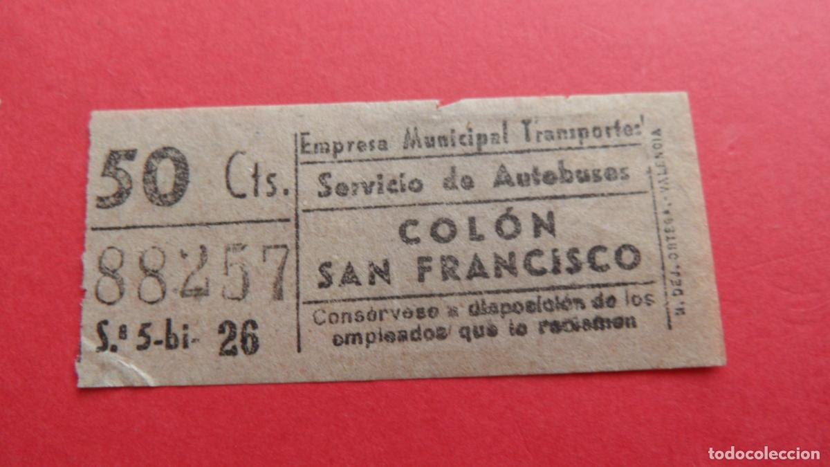 Coleccionismo Billetes de transporte: REF: TRMAD_EMT_AUTO E.M.T. EMPRESA MUNICIPAL DE TRANSPORTE AUTOBUSES MADRID LEEINTER
