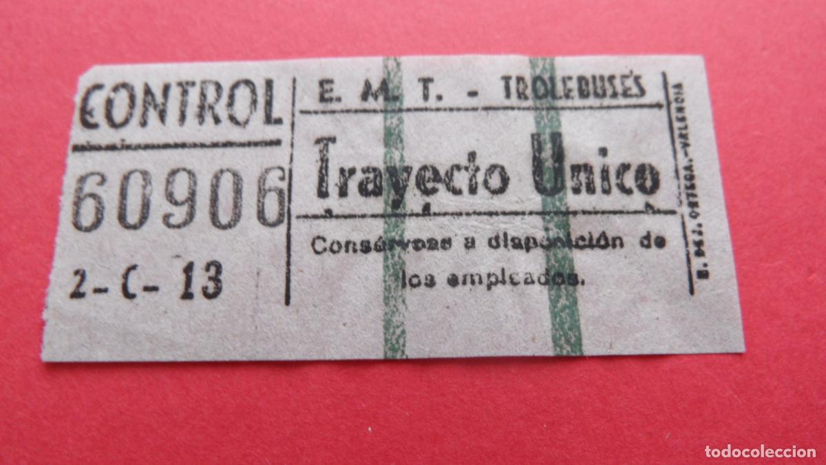 Coleccionismo Billetes de transporte: REF: TRMAD_EMT_TROL E.M.T. EMPRESA MUNICIPAL DE TRANSPORTE TROLEBUSES MADRID 60906 CAPICUA LEEINTER