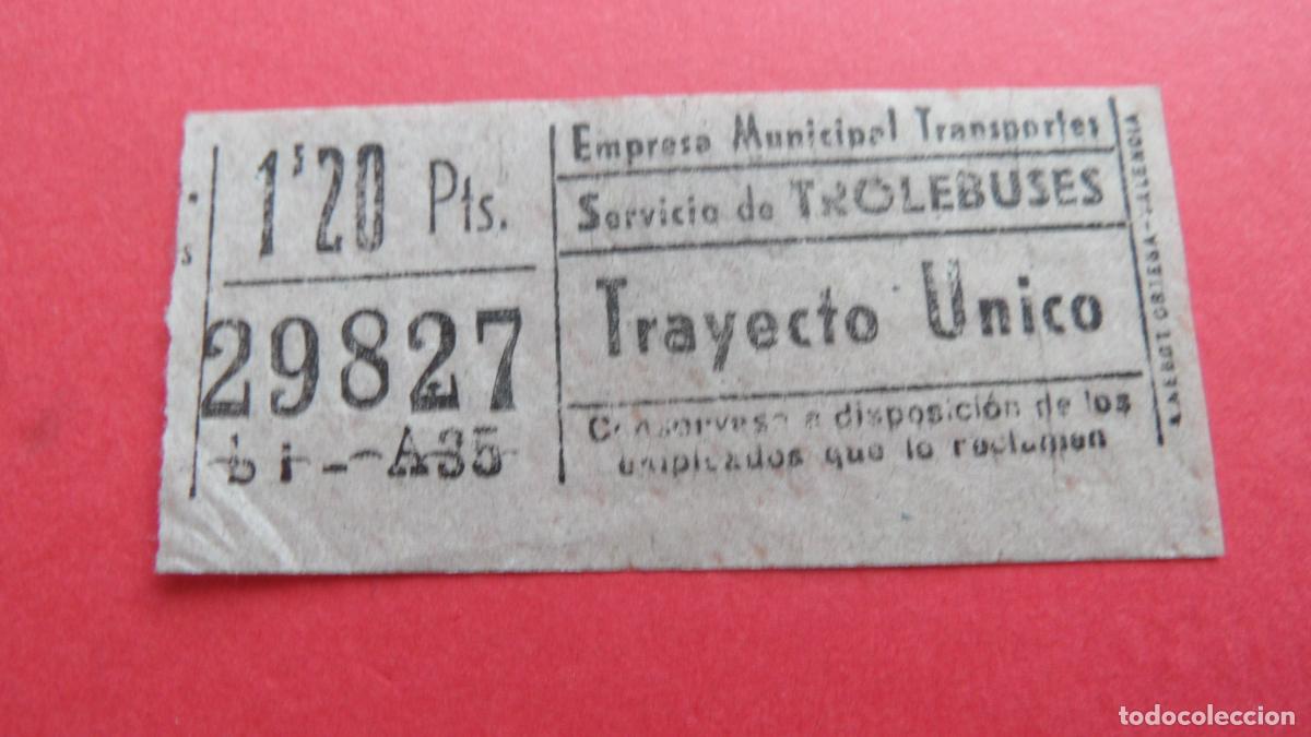 Sammeln von Fahrkarten: REF: TRMAD_EMT_TROL E.M.T. EMPRESA MUNICIPAL DE TRANSPORTE TROLEBUSES MADRID LEEINTER