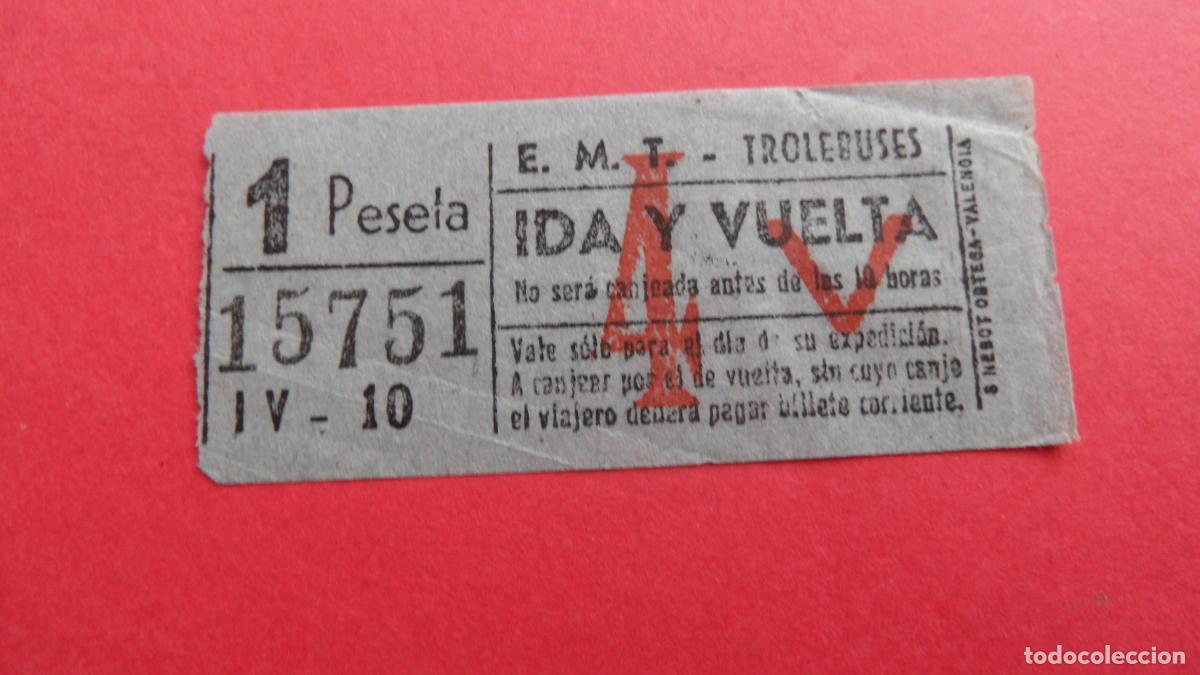 Sammeln von Fahrkarten: REF: TRMAD_EMT_TROL E.M.T. EMPRESA MUNICIPAL DE TRANSPORTE TROLEBUSES MADRID 15751 CAPICUA LEEINTER