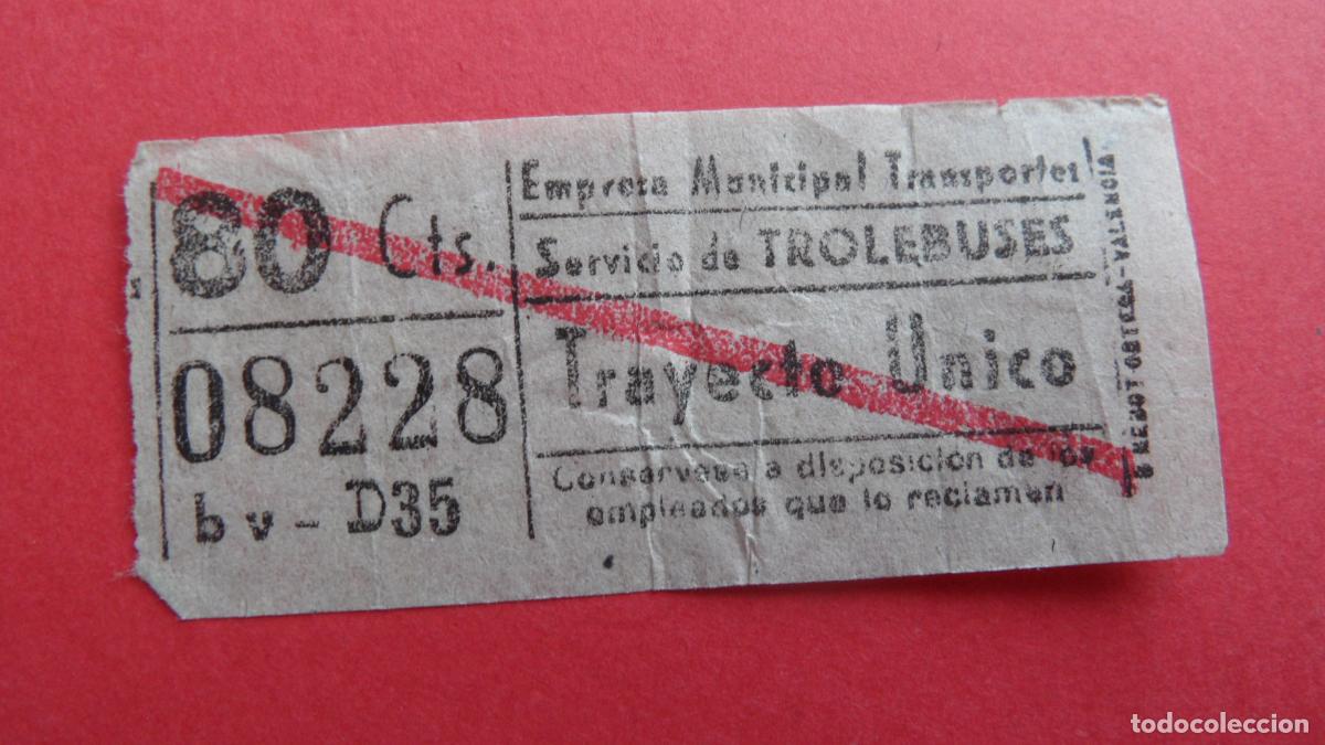 Sammeln von Fahrkarten: REF: TRMAD_EMT_TROL E.M.T. EMPRESA MUNICIPAL DE TRANSPORTE TROLEBUSES MADRID LEEINTER