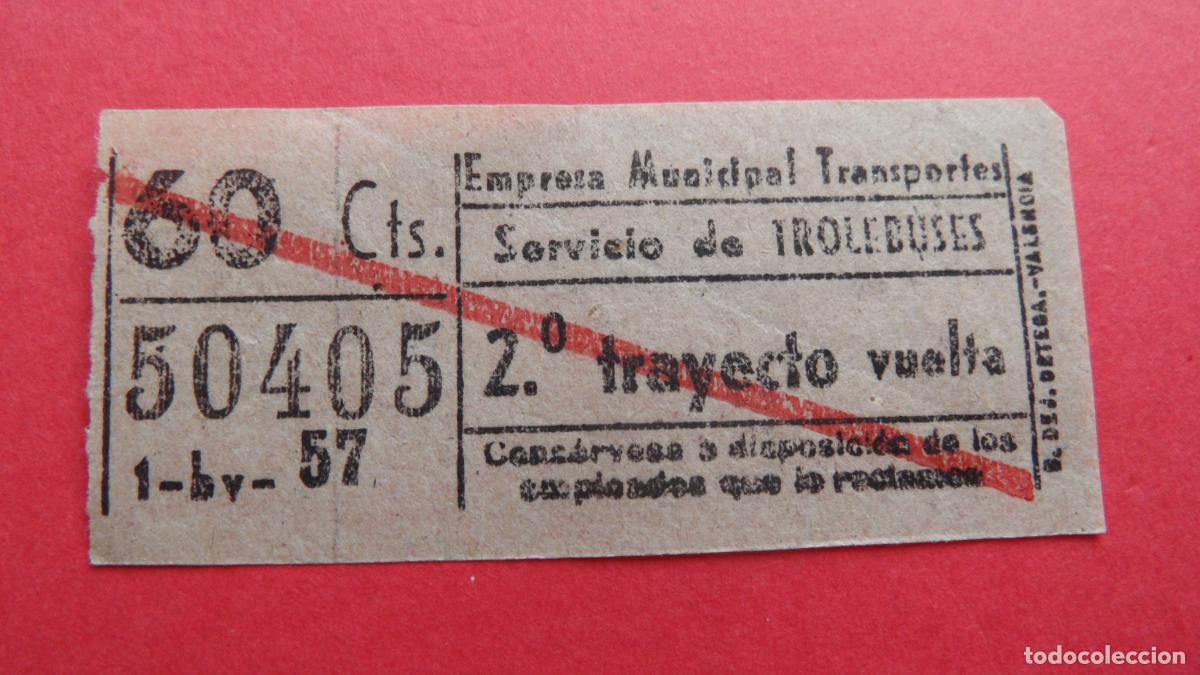 Sammeln von Fahrkarten: REF: TRMAD_EMT_TROL E.M.T. EMPRESA MUNICIPAL DE TRANSPORTE TROLEBUSES MADRID 50405 CAPICUA LEEINTER