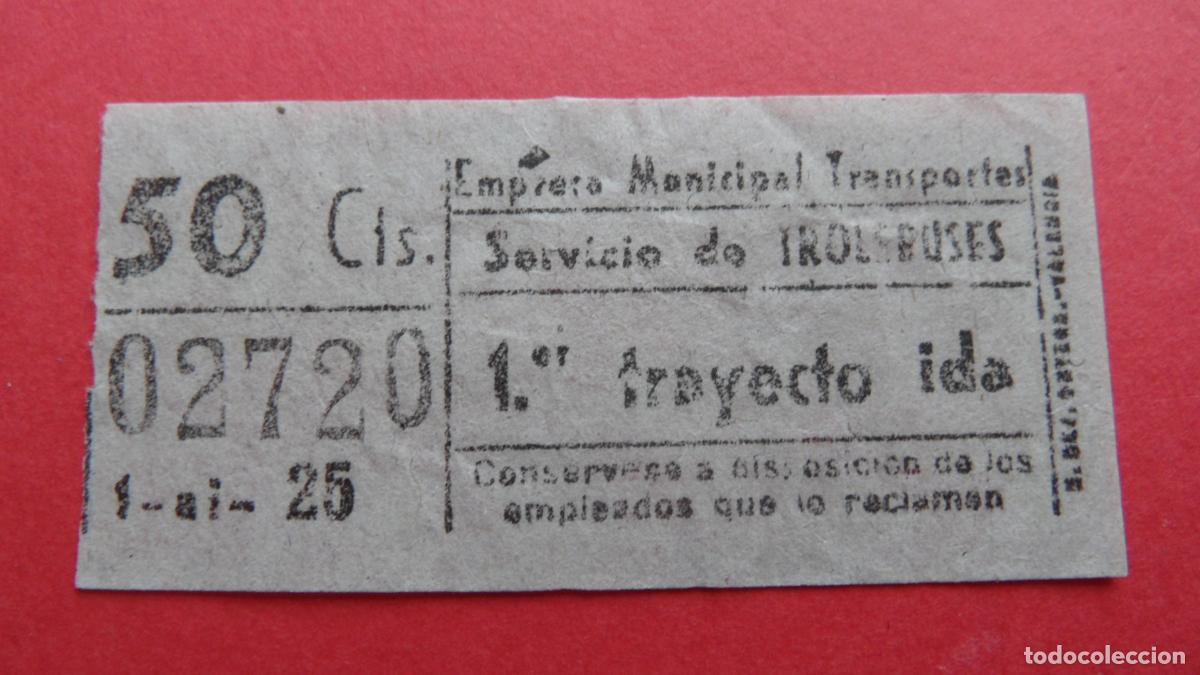 Sammeln von Fahrkarten: REF: TRMAD_EMT_TROL E.M.T. EMPRESA MUNICIPAL DE TRANSPORTE TROLEBUSES MADRID 02720 CAPICUA LEEINTER