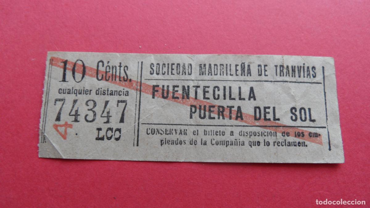 Collectionnisme Billets de transport: REF: TRMAD_SMT - S.M.T. SOCIEDAD MADRILE&Ntilde;A DE TRANV&Iacute;AS - MADRID 73437 CAPICUA LEEINTER Y TRAY