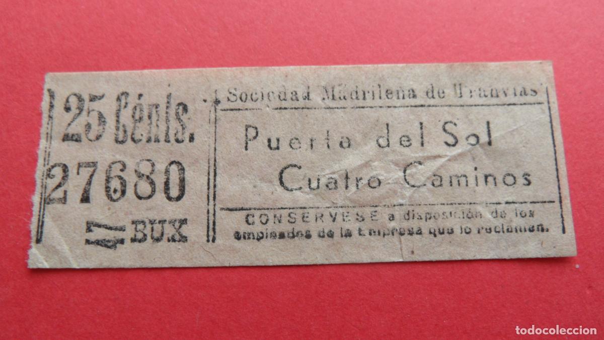 Collectionnisme Billets de transport: REF: TRMAD_SMT - S.M.T. SOCIEDAD MADRILE&Ntilde;A DE TRANV&Iacute;AS - MADRID LEEINTER Y TRAY