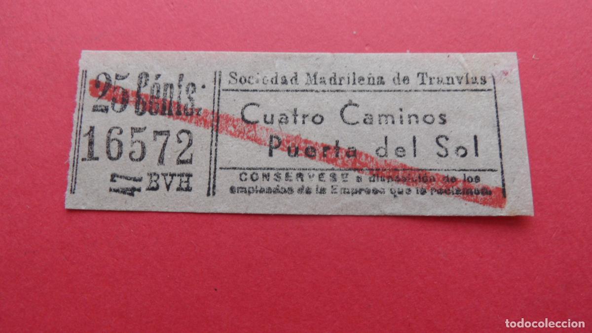 Collectionnisme Billets de transport: REF: TRMAD_SMT - S.M.T. SOCIEDAD MADRILE&Ntilde;A DE TRANV&Iacute;AS - MADRID LEEINTER Y TRAY