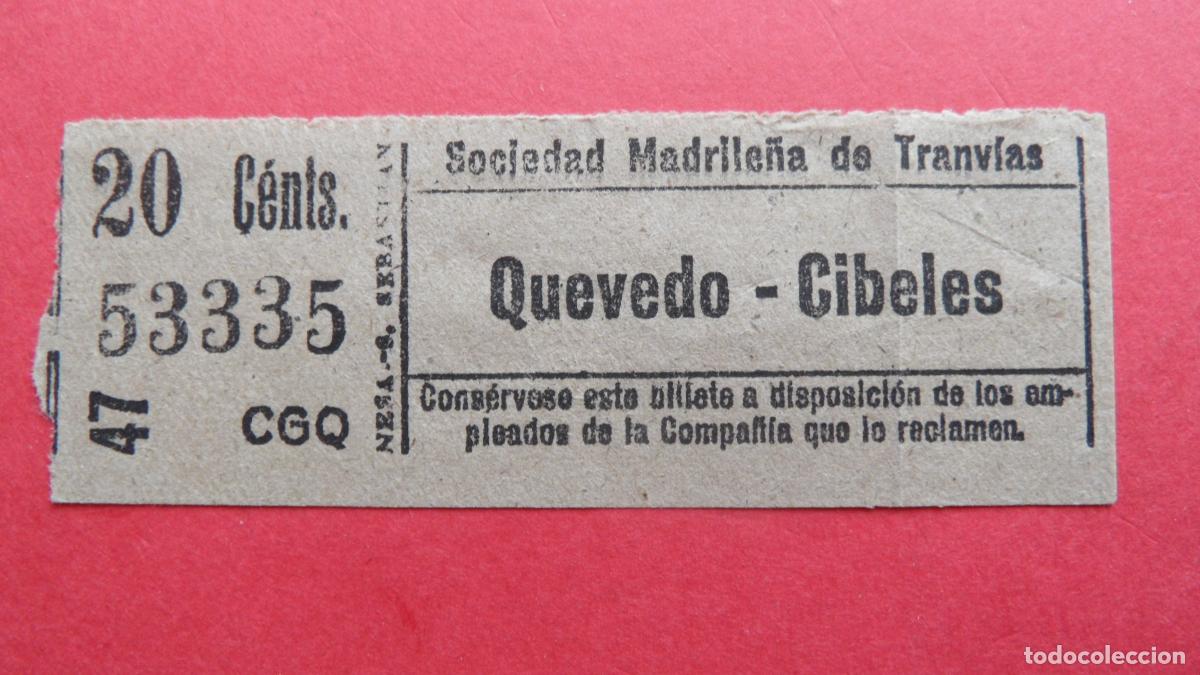 Sammeln von Fahrkarten: REF: TRMAD_SMT - S.M.T. SOCIEDAD MADRILE&Ntilde;A DE TRANV&Iacute;AS - MADRID 53335 CAPICUA LEEINTER Y TRAY