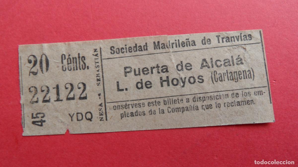 Sammeln von Fahrkarten: REF: TRMAD_SMT - S.M.T. SOCIEDAD MADRILE&Ntilde;A DE TRANV&Iacute;AS - MADRID 22122 CAPICUA LEEINTER Y TRAY