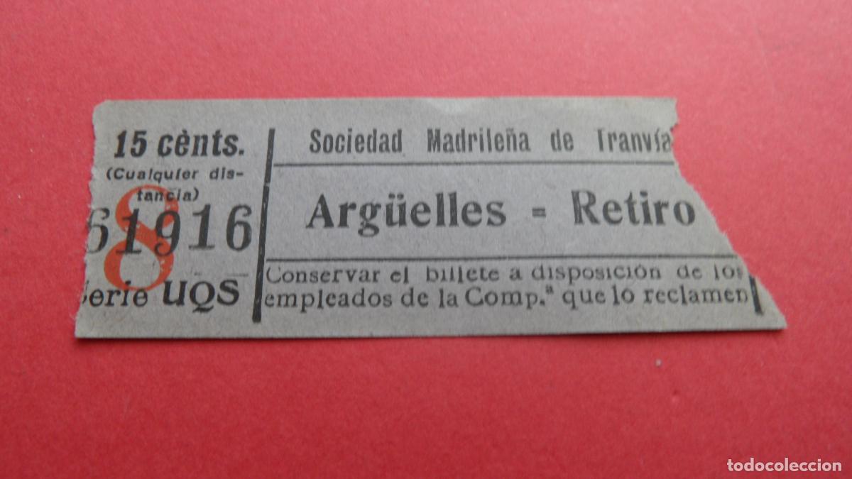 Colecionismos Bilhetes de Transporte: REF: TRMAD_SMT - S.M.T. SOCIEDAD MADRILE&Ntilde;A DE TRANV&Iacute;AS - MADRID 61916 CAPICUA LEEINTER Y TRAY