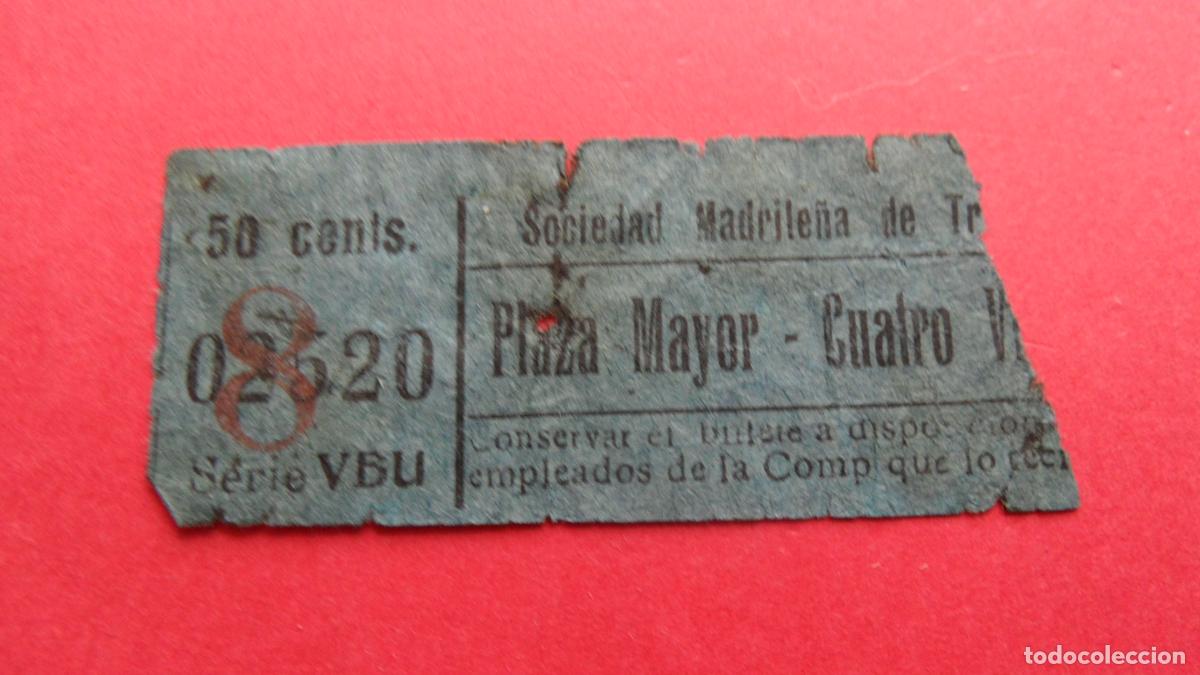 Collectables Transport Tickets: REF: TRMAD_SMT - S.M.T. SOCIEDAD MADRILE&Ntilde;A TRANV&Iacute;AS MADRID - 02520 CAPICUA LEEINTE Y TRA