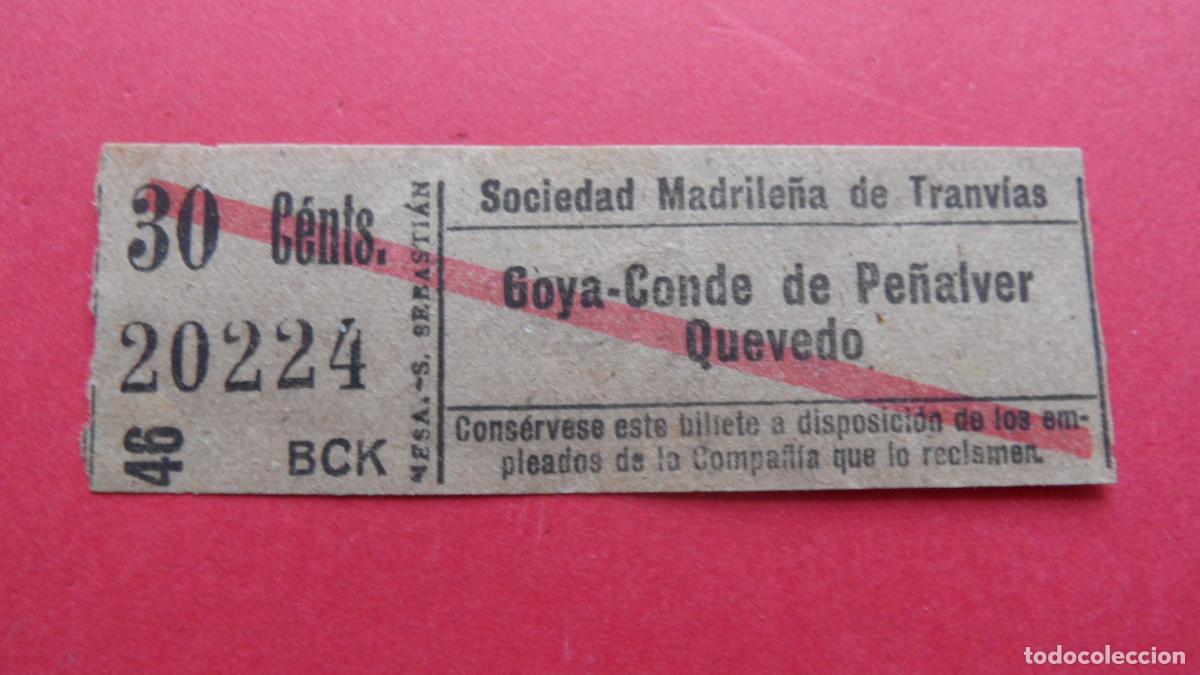 Collectables Transport Tickets: REF: TRMAD_SMT - S.M.T. SOCIEDAD MADRILE&Ntilde;A TRANV&Iacute;AS MADRID - LEEINTE Y TRA