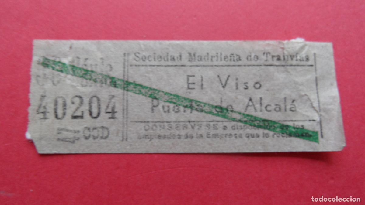 Colecionismos Bilhetes de Transporte: REF: TRMAD_SMT - S.M.T. SOCIEDAD MADRILE&Ntilde;A TRANV&Iacute;AS MADRID - 40204 CAPICUA LEEINTE Y TRA