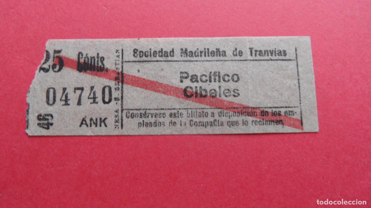 Collectables Transport Tickets: REF: TRMAD_SMT - S.M.T. SOCIEDAD MADRILE&Ntilde;A TRANV&Iacute;AS MADRID - 04740 capicua LEEINTE Y TRA