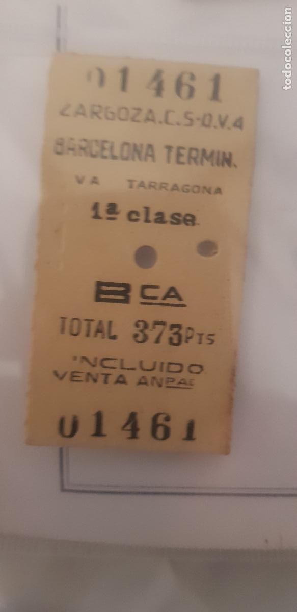 Collectionnisme Billets de transport: BILLETE TREN -BARCELONA-TARRAGONA