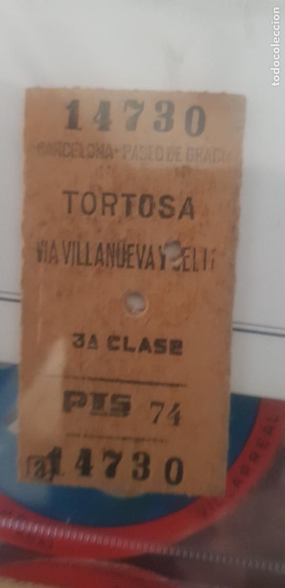Collectionnisme Billets de transport: BILLETE TREN BARCELONA-TORTOSA