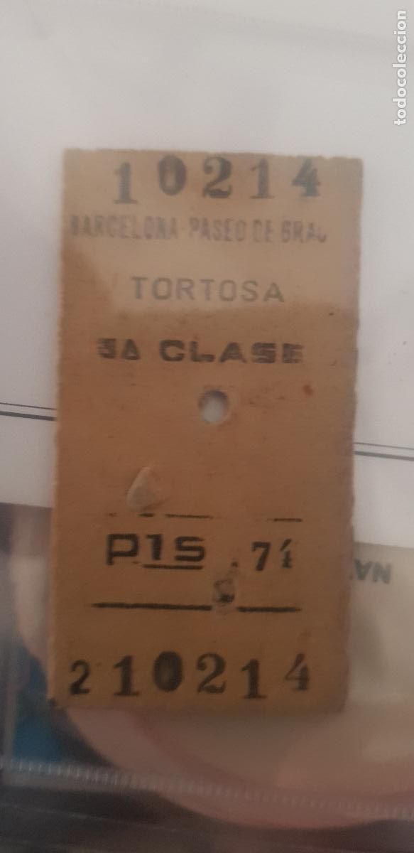 Collectionnisme Billets de transport: BILLETE TREN -TORTOSA