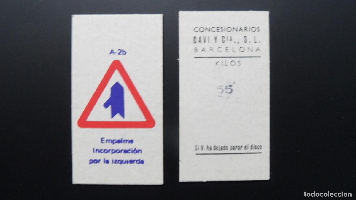 Sammeln von Fahrkarten: TICKET DE LAS BASCULAS DEL METRO BARCELONA BALANZA DAVI Y CIA CONCESIONARIOS