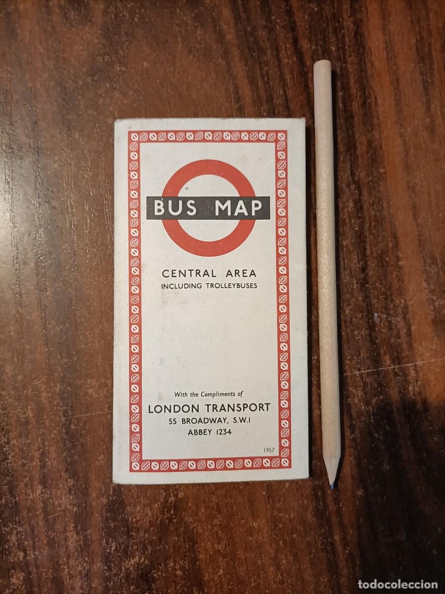 Colecionismos Bilhetes de Transporte: BUS MAP CENTRAL AREA (INCLUDING TROLLEYBUSES). LONDON TRANSPORT. 1957