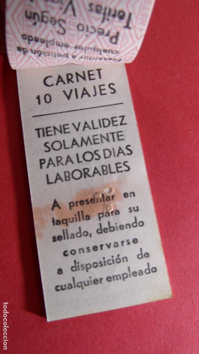 Coleccionismo Billetes de transporte: CARNET 10 VIAJES CON SU 10 BILLETES SERIE 2 DIGITOS Y LETRA TRASERA GRANDE (COMPLETO METRO BARCELONA
