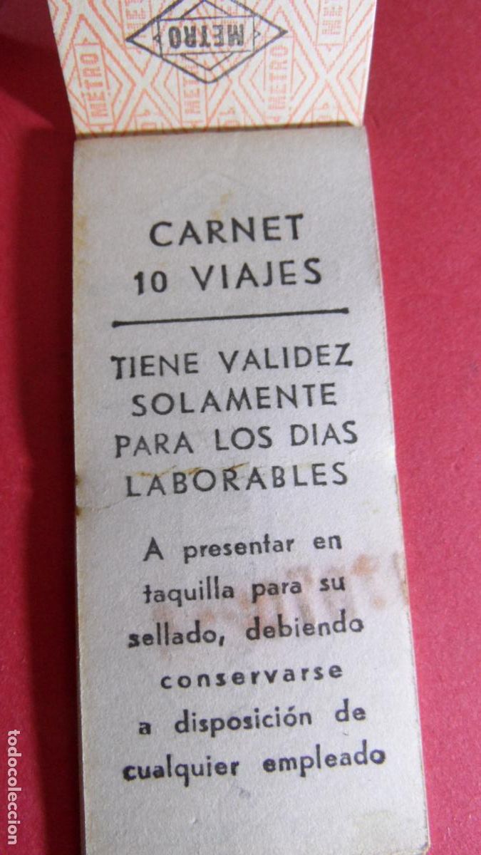 Coleccionismo Billetes de transporte: CARNET 10 VIAJES CON SU 10 BILLETES SERIE 3 DIGITOS Y LETRA TRASERA PEQUE&Ntilde;A(COMPLETO METRO BARCELONA
