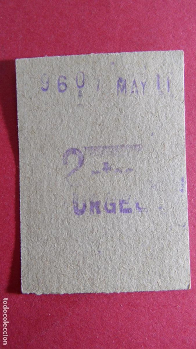 Coleccionismo Billetes de transporte: BILLETE METRO BARCELONA 2 PESETAS URGEL