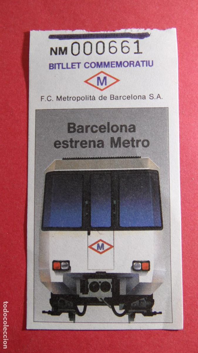 Coleccionismo Billetes de transporte: BILLETE METRO BARCELONA CONMEMORATIVO ESTRENA METRO LOGO OLIMPIADA 1992