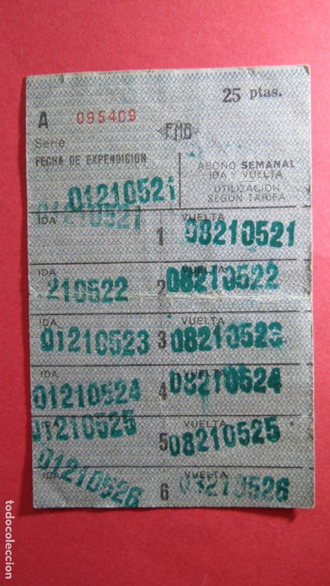 Colecionismos Bilhetes de Transporte: TARJETA 5 VIAJES IDA VUELTA METRO BARCELONA - OJO LEE INTERIOR TODAS LAS TARJETAS SON DIFERENTES