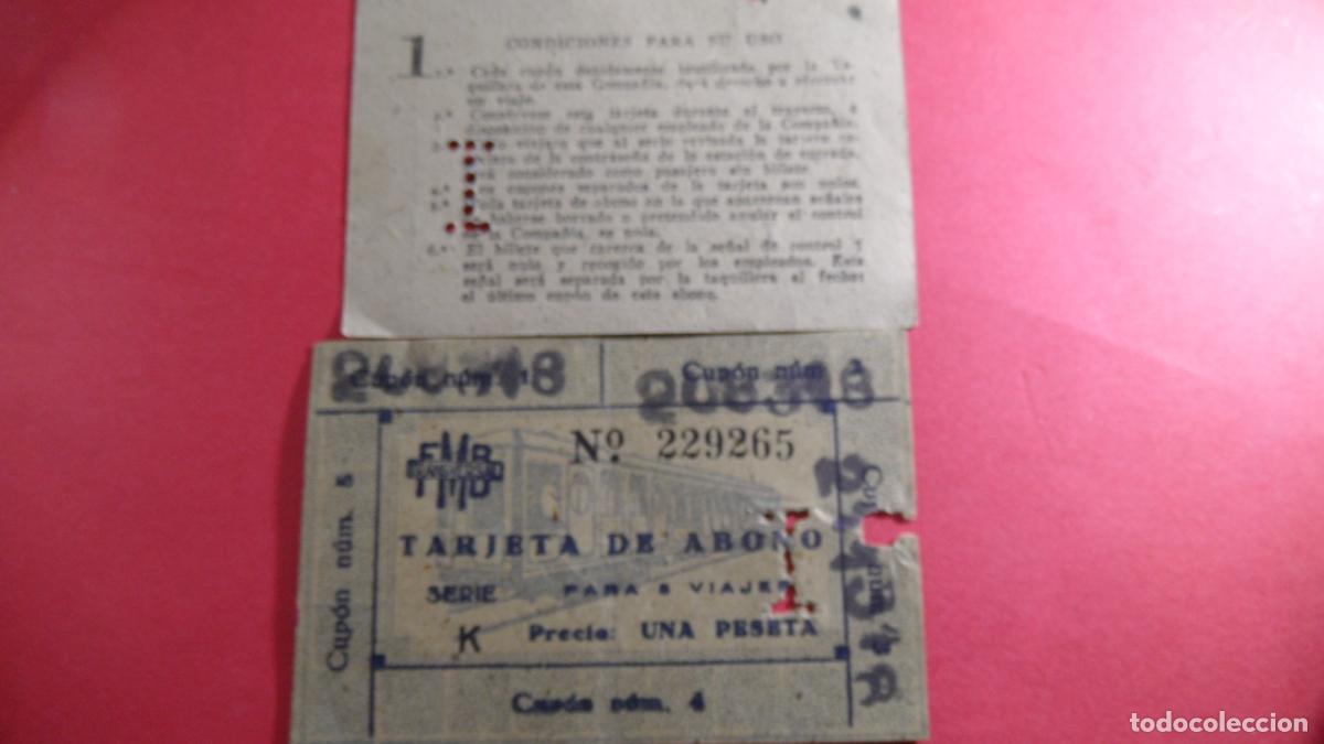Colecionismos Bilhetes de Transporte: TARJETA 5 CUPONES METRO BARCELONA - OJO LEE INTERIOR TODAS LAS TARJETAS SON DIFERENTES