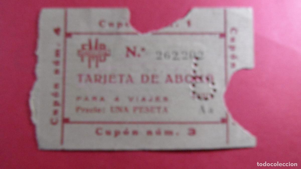 Colecionismos Bilhetes de Transporte: TARJETA 4 CUPONES METRO BARCELONA - OJO LEE INTERIOR TODAS LAS TARJETAS SON DIFERENTES