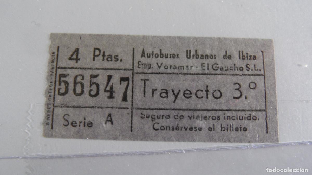Sammeln von Fahrkarten: REF: MALL01 - AUTOBUSES URBANOS IBIZA PALMA MALLORCA BALEARES LEEINTERIOR