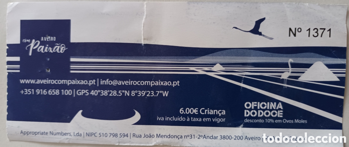 Coleccionismo billetes de transporte: BILLETE PASEO EN BARCO - Foto 1