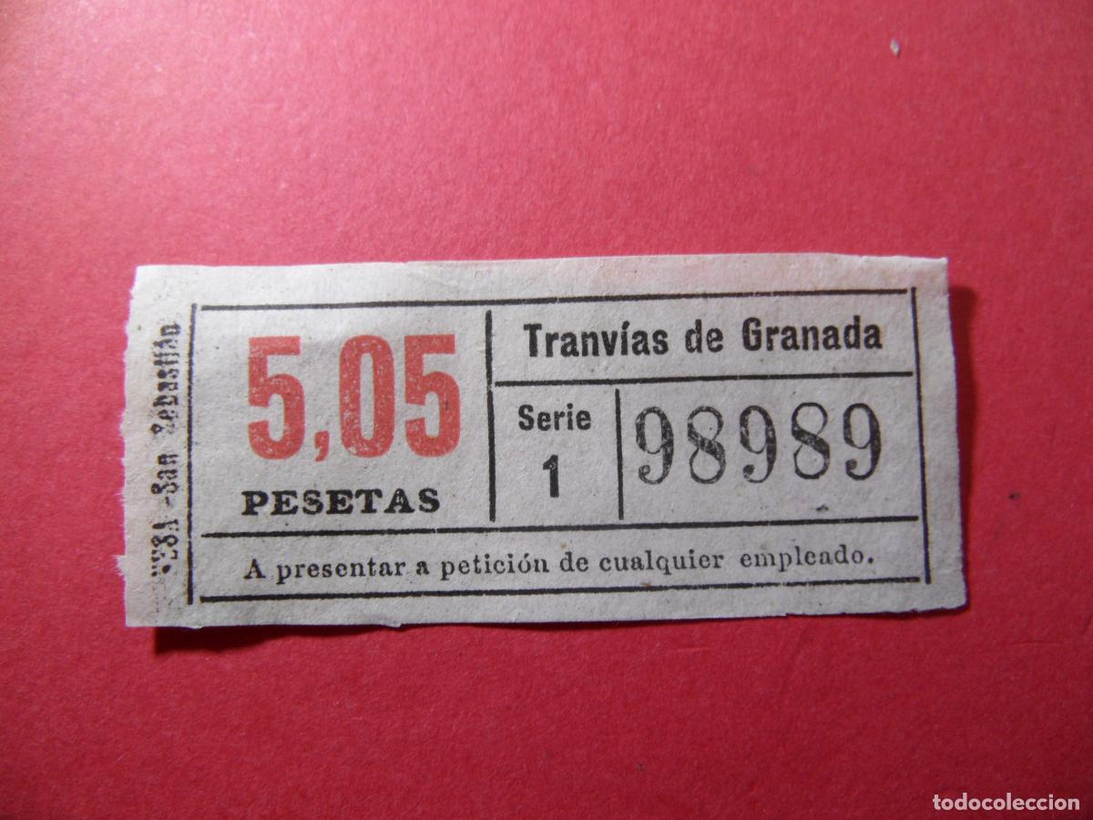 Colecionismos Bilhetes de Transporte: REF: CYCOLESP01 - Ref: GRA_01 - TRANVIAS DE GRANADA VER TRAYECTOS COLECCION - 98989 CAPICUA LEERINT
