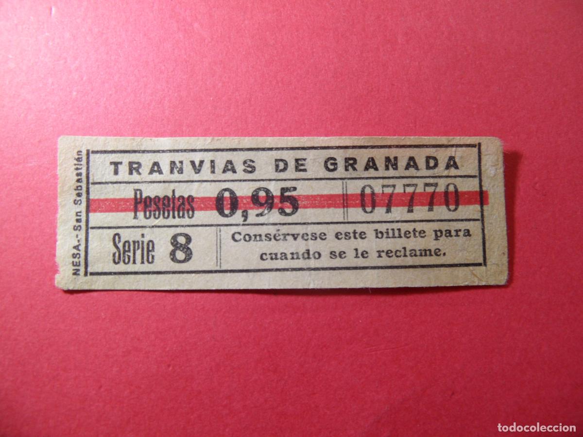Collectionnisme Billets de transport: REF: CYCOLESP01 - Ref: GRA_01 - TRANVIAS DE GRANADA VER TRAYECTOS COLECCION - 07770 CAPICUA LEERINT
