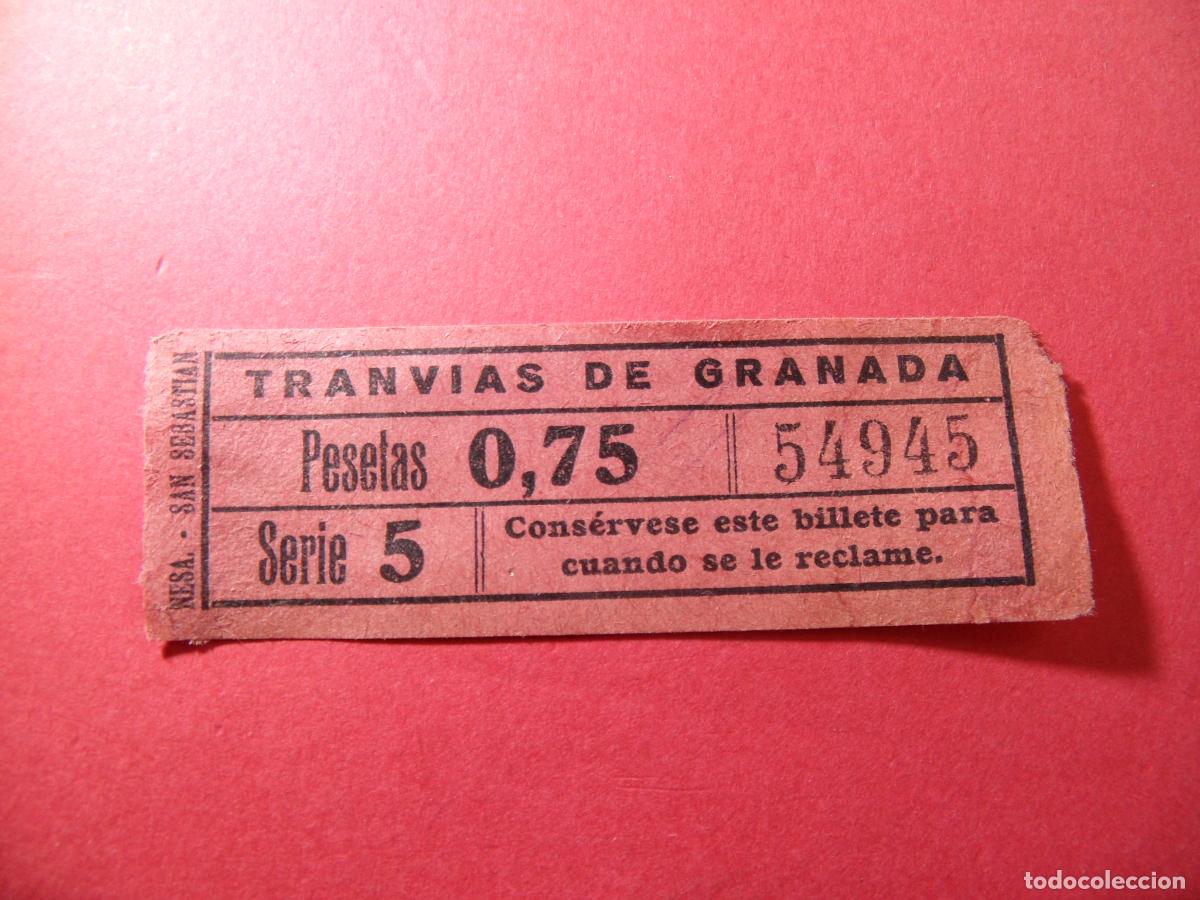 Collectionnisme Billets de transport: REF: CYCOLESP01 - Ref: GRA_01 - TRANVIAS DE GRANADA VER TRAYECTOS COLECCION - 54945 CAPICUA LEERINT