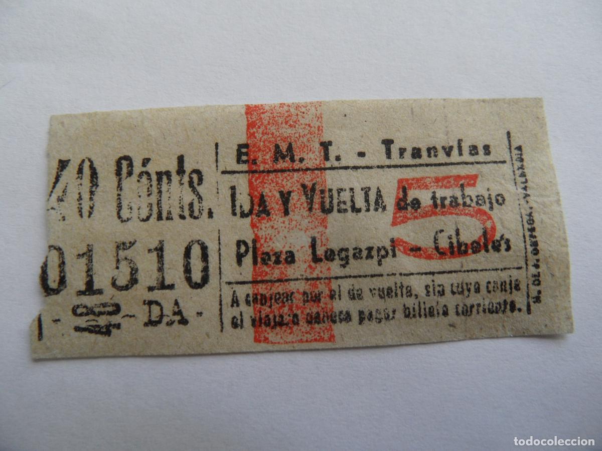 Coleccionismo Billetes de transporte: TRMAD_EMT_TRAN - EMPRESA MUNICIPAL DE TRANSPORTE TRANV&Iacute;AS EMT - 01510 CAPICUA LEEINTE Y TRA
