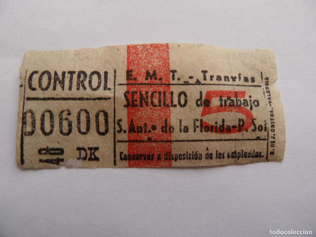 Coleccionismo Billetes de transporte: TRMAD_EMT_TRAN - EMPRESA MUNICIPAL DE TRANSPORTE TRANV&Iacute;AS EMT - 00600 CAPICUA LEEINTE Y TRA