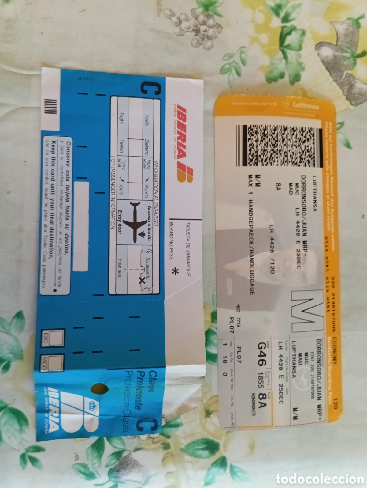 Coleccionismo billetes de transporte: TARJETAS DE EMBARQUE - Foto 1