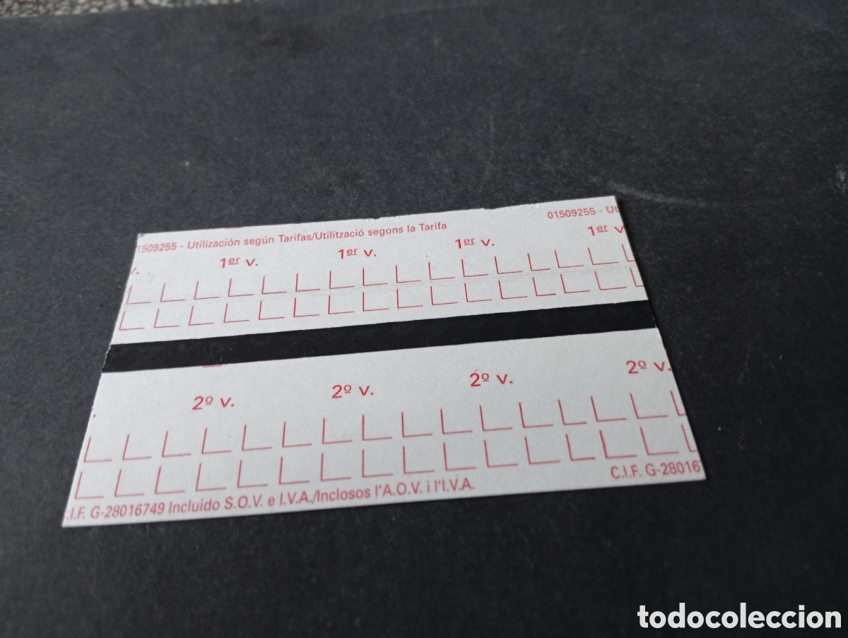 Coleccionismo billetes de transporte: Billete de Renfe 98...... - Foto 2