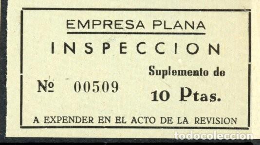 Coleccionismo Billetes de transporte: EMPRESA PLANA INSPECCION ( L I -26)