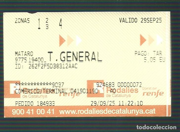 Colecionismos Bilhetes de Transporte: 1 billete de transporte de Barcelona usado en buen estado 19/01/2026