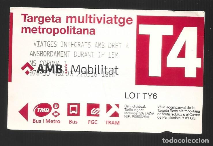 Collectables Transport Tickets: 1 billete de transporte de Barcelona usado en buen estado 19/01/2026