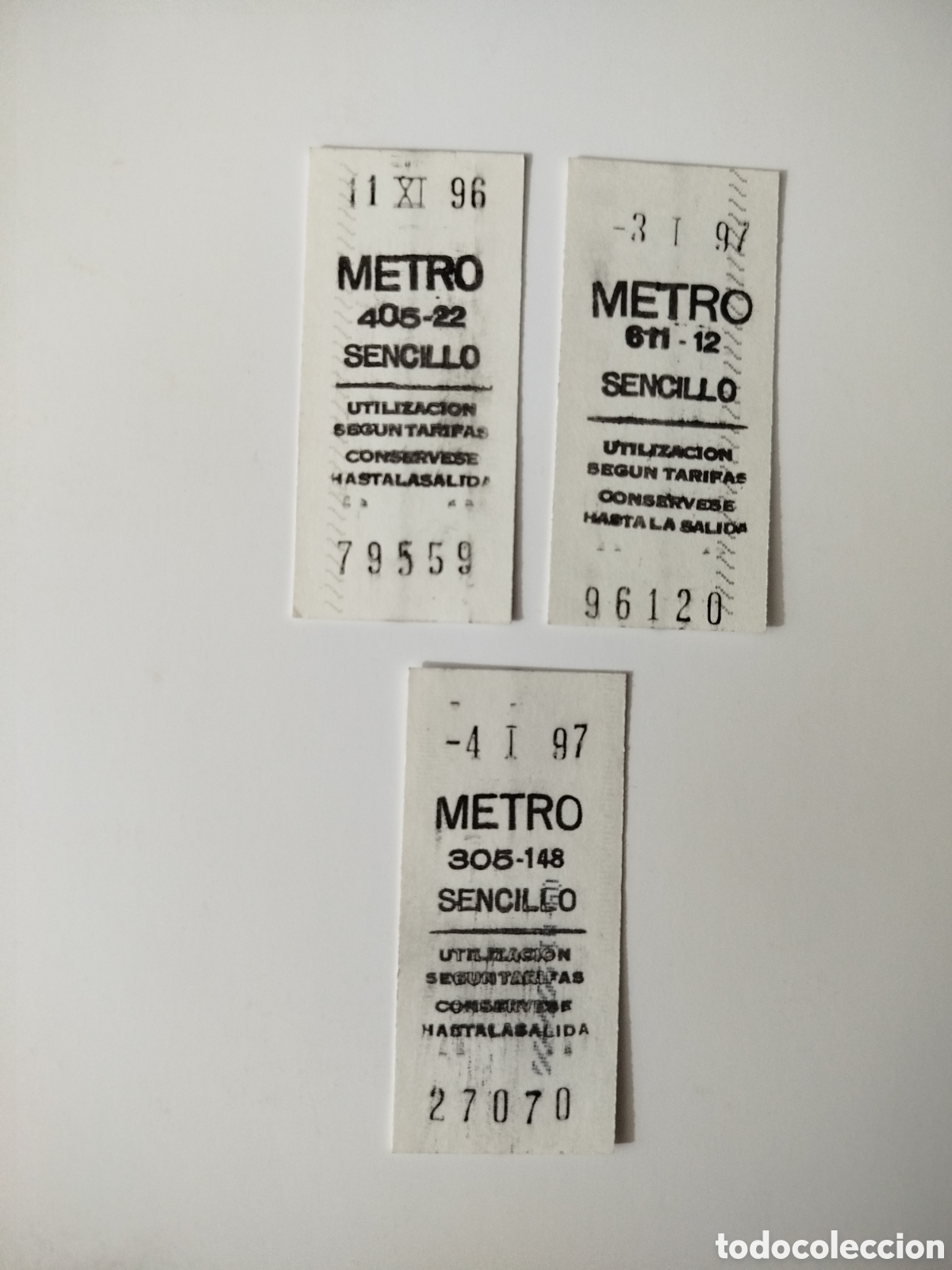 Coleccionismo billetes de transporte: Billetes de metro de Madrid - Foto 1