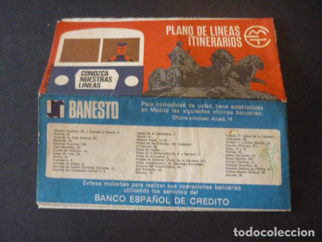 Coleccionismo Billetes de transporte: MADRID EMT EMPRESA MUNICIPAL DE TRANSPORTES PLANO DE LINEAS ITINERARIOS