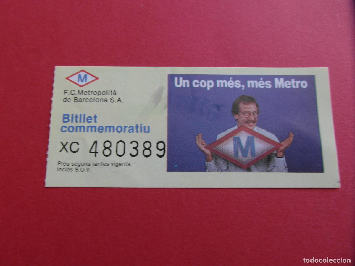 Coleccionismo Billetes de transporte: BILLETE CONMEMORATIVO METRO DE BARCELONA LINEA 3